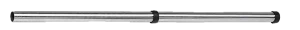 Verlengbuis, 2-delig, aluminium, Ø 36 mm, 1000 mm