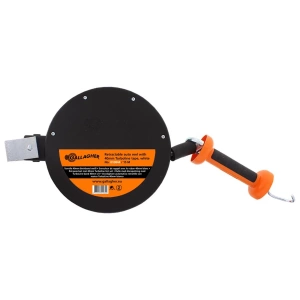 Oprolbare, automatische tape, wit, 15 meter