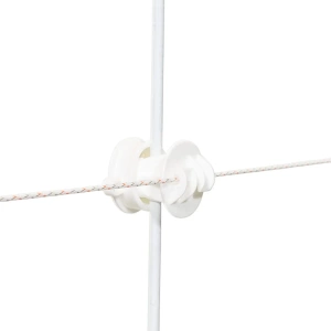 Schroefbare stangisolator wit 6/14mm (10)