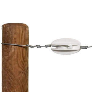 Versterkte trekisolator wit (100)