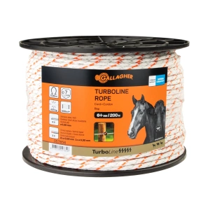 TurboLine gevlochten touw, wit, 200 meter