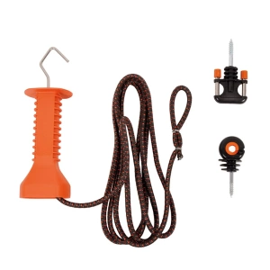 Elastisch touwpoortje set terra 3/6m