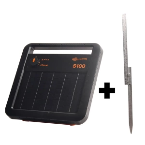 Solar Energizer S100 incl. batterij en vrijstaande standaard - 12V/1,0J