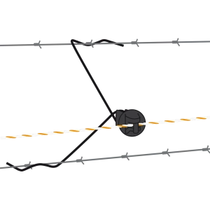 Offset Pinlock-isolator 30 cm zwart (25)