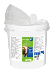 UdderoClean uierdoek vochtig in emmer