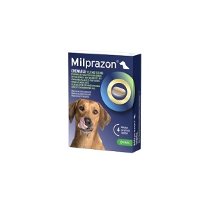 Milprazon hond >5kg chew 4tabl REGNL