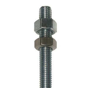 Draadstuk 25cm, M12 incl. 2 schroeven
