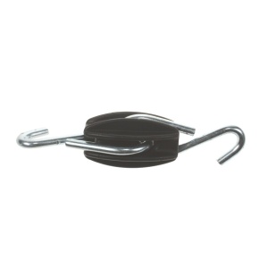 Ei isolator met 2 RVS/INOX haken, 1st