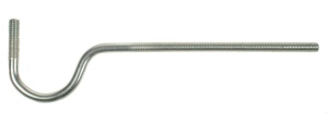 Isolatorsteunen (zwanenhals, 25cm) M12dr
