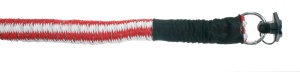 Losse elastische kabel, 4-5 mtr rood-wit