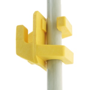 Klikisolatoren geel v/ palen, 10mm, 25st