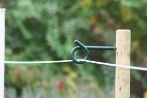 Krulstaart afstandisolator groen, 20cm