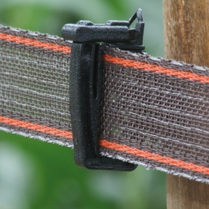 Lint bruin/rood versterkt, 400m, 4mm