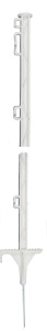 Kunststof palen wit, 105cm