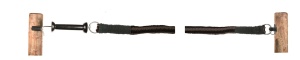 Poortset, elastische kabel, bruin