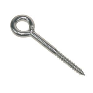 Schroefoog 12mm, 168mm lang houtdraad