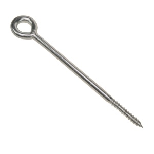 Schroefoog 12mm, 278mm lang houtdraad