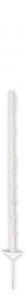 Palen kunststof wit 105 cm 10 stuks