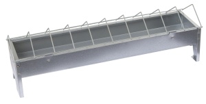 Voedertrog kippen verzinkt, 50x10cm