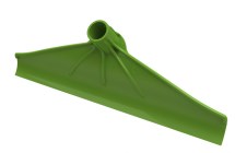 Mestschuif kunstof blauw 36cm schroefdr