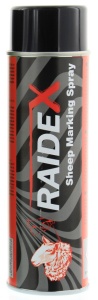 Raidex merkspray schaap rood, 500ml
