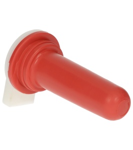 Kalverspeen + ventiel Hiko 1-click rood