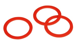 Ventielring plastic rood voor Hiko