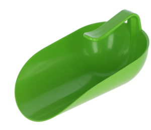 Meel/voerschep met binnengreep 2KG