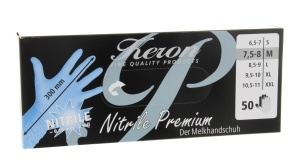 Melkhandschoen nitril lang, 50st M