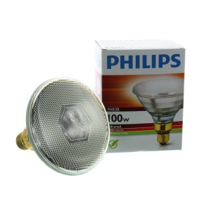 Warmtelamp wit, 100watt energiezuinig