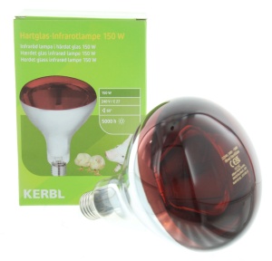 Warmtelamp infrarood 150W rood Kerbl