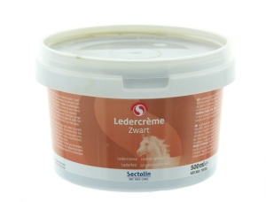 Ledercreme zwart, 500ml