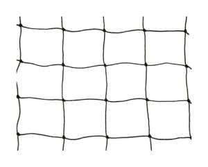 Duivennet zwart 0,9mm, 50x50mm, 5x5m