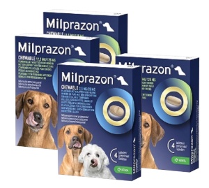 Milprazon worm kauwtabletten hond