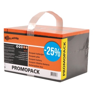 Duopack alkalinebatterijen 2x 9V/175Ah - 190x125x160mm